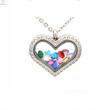 Beautiful heart shape custom wedding allah locket pendant jewelry